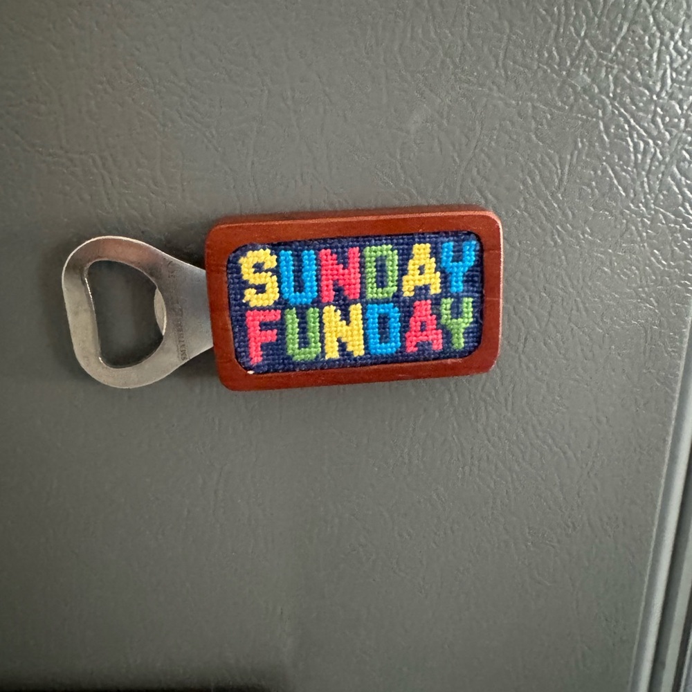 Sunday Funday Bottle Opener Magnet